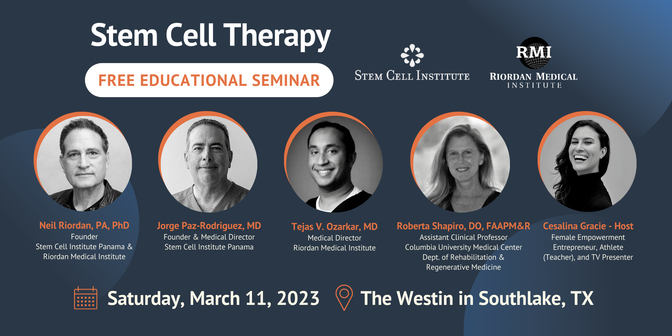 Free Educational Seminar on Stem Cell Therapy: Register Today!